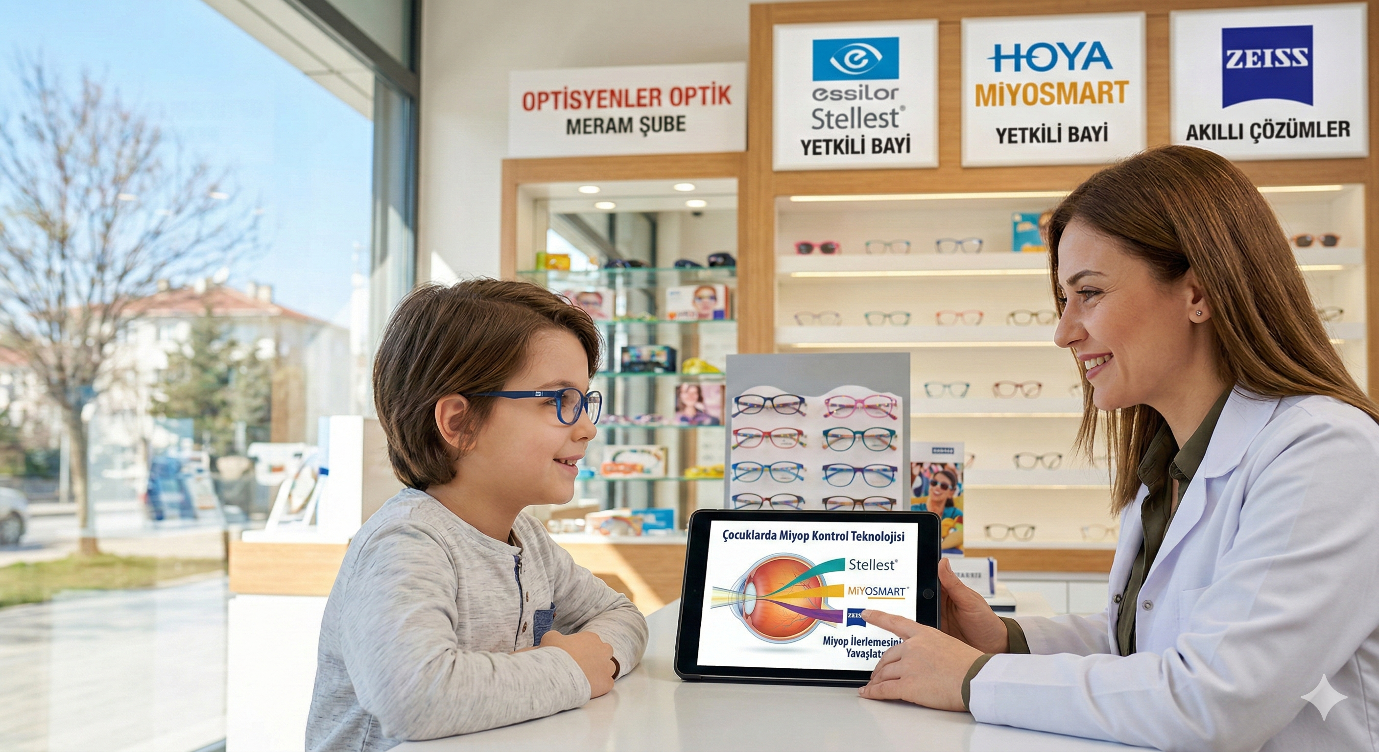 Çocuklarda Miyop Kontrolü Uzmanı Optisyenler Optik