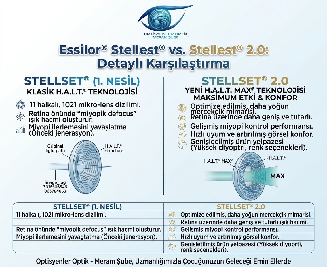 Essilor Stellest ile Stellest 2.0 arasındaki temel fark