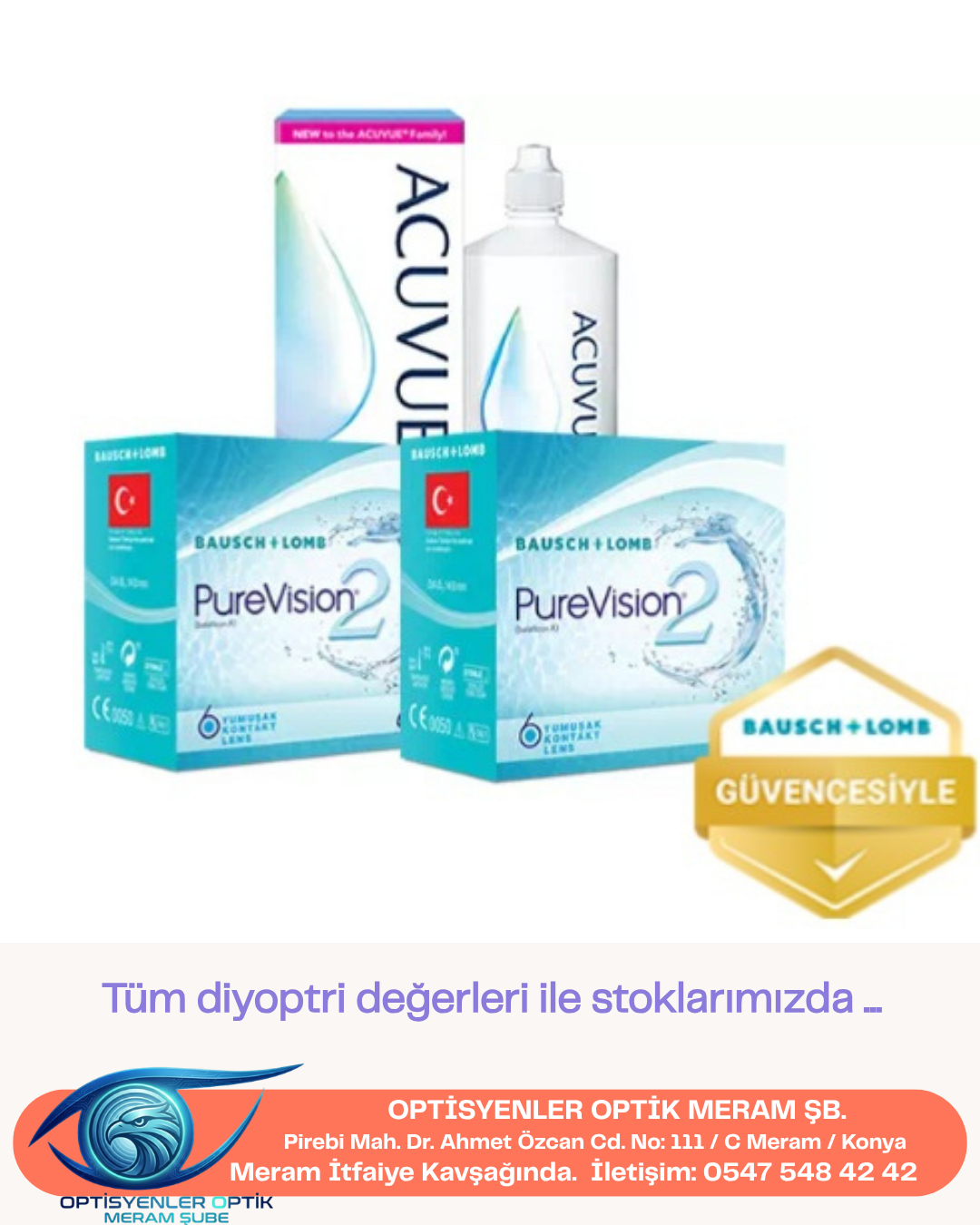 Net Görüş ve Gün Boyu Konfor: PureVision 2 HD Kontakt Lensler