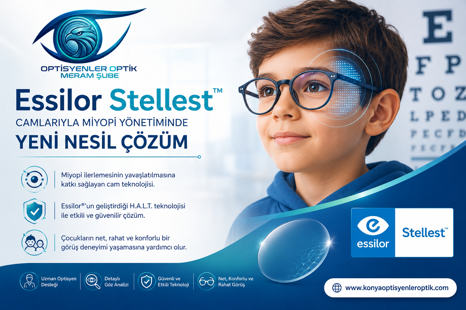 Essilor Stellest Cam Bayisi - Optisyenler Optik