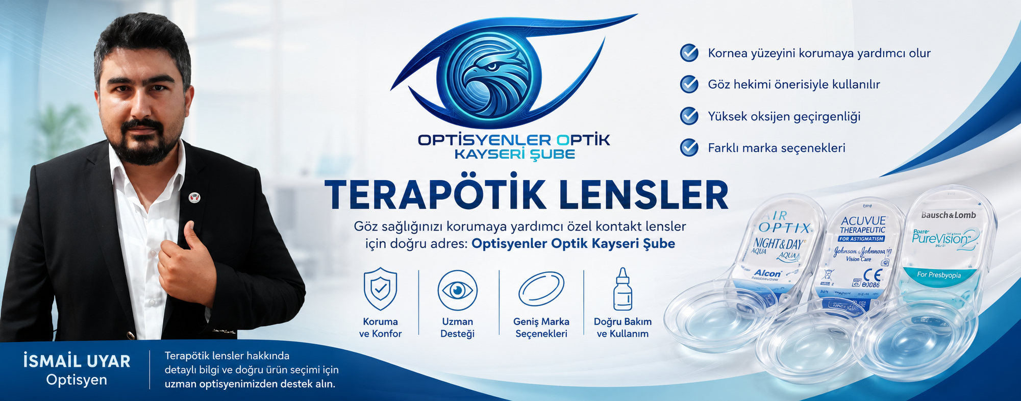 Terapötik Lensler Konya Optisyenler Optik Meram Şube'de