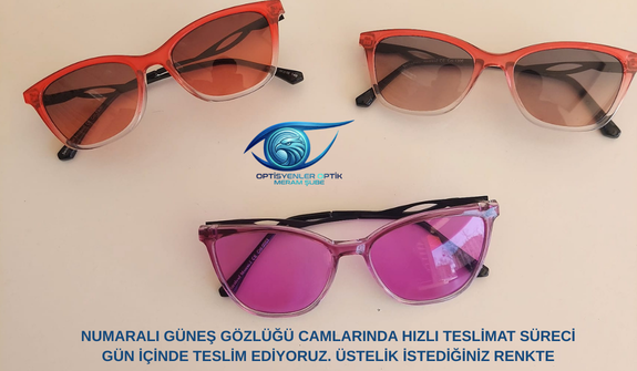Numaralı Güneş Gözlüğünde Kişiye Özel Renk Seçenekleri ve Hızlı Teslimat! Üstelik Ekonomik Fiyatlarla!